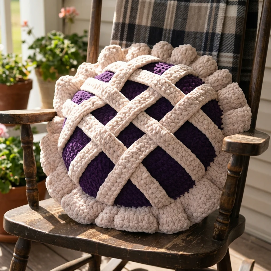 Crochet Berry Pie Pillow Pattern - Image 4