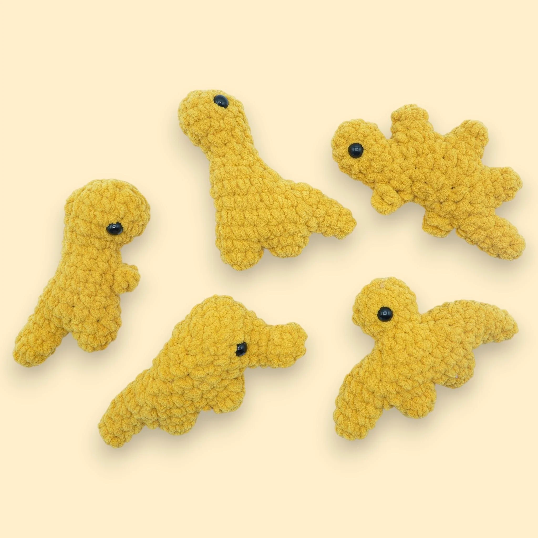 Crochet Dino Nuggets Kit 5 Pack - Image 2