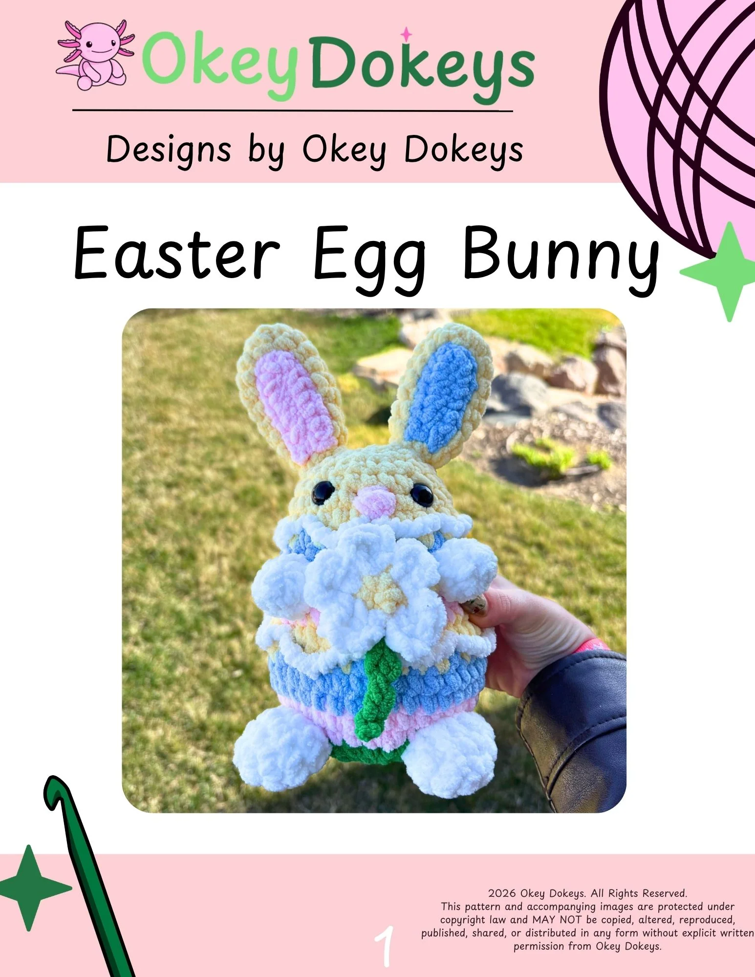 Crochet Easter Egg Bunny Pattern