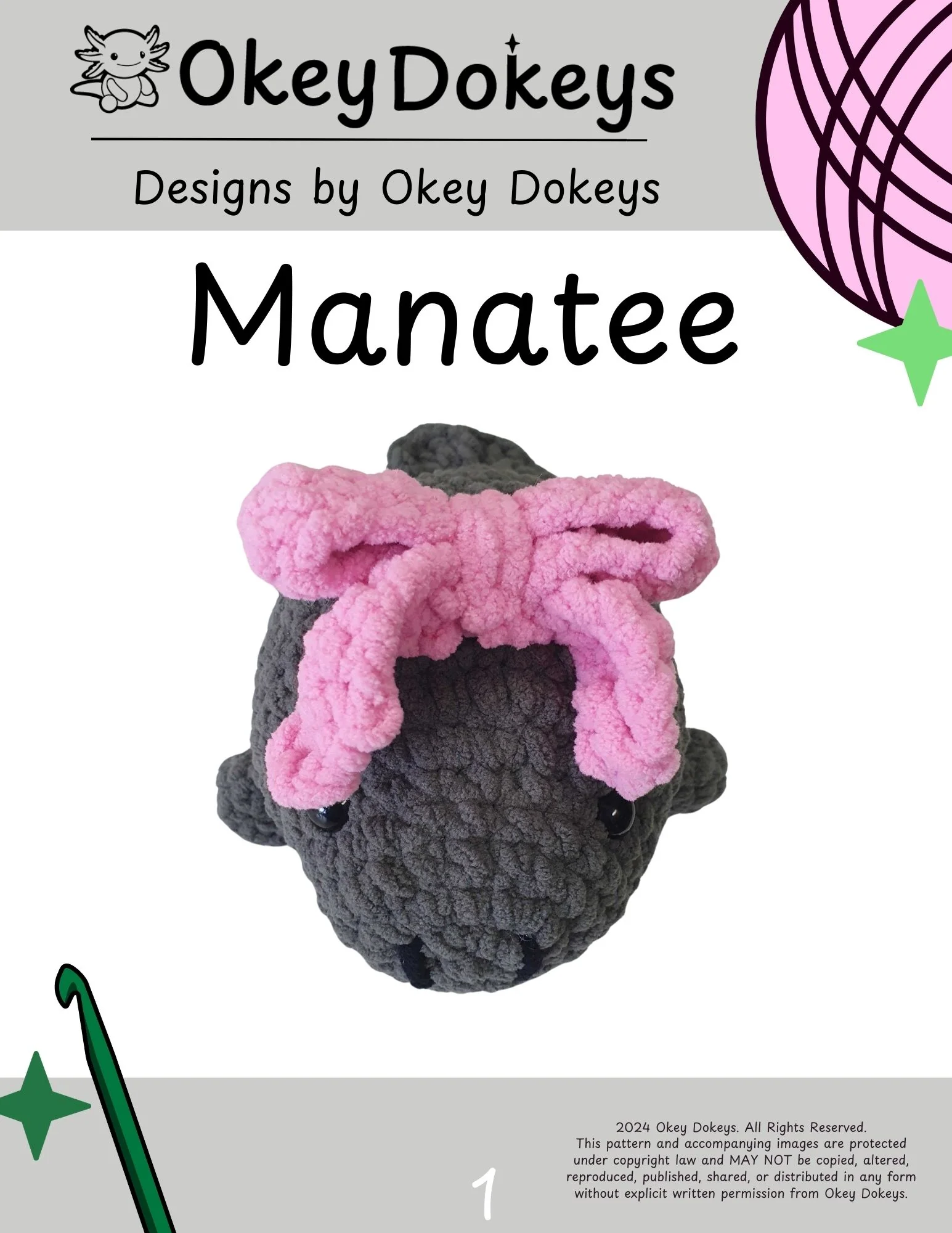 Crochet Manatee Pattern