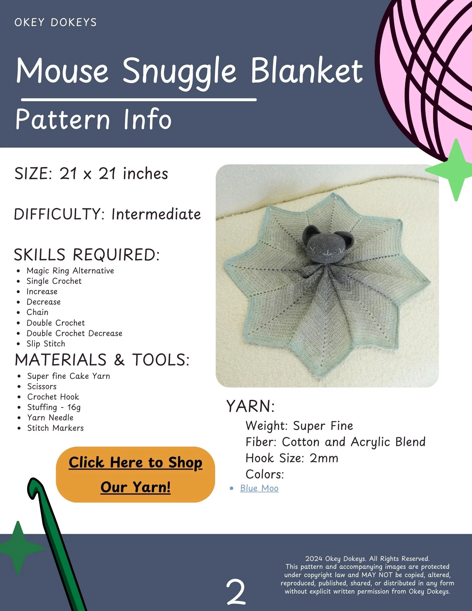 Crochet Mouse Snuggle Blanket Pattern - Image 4