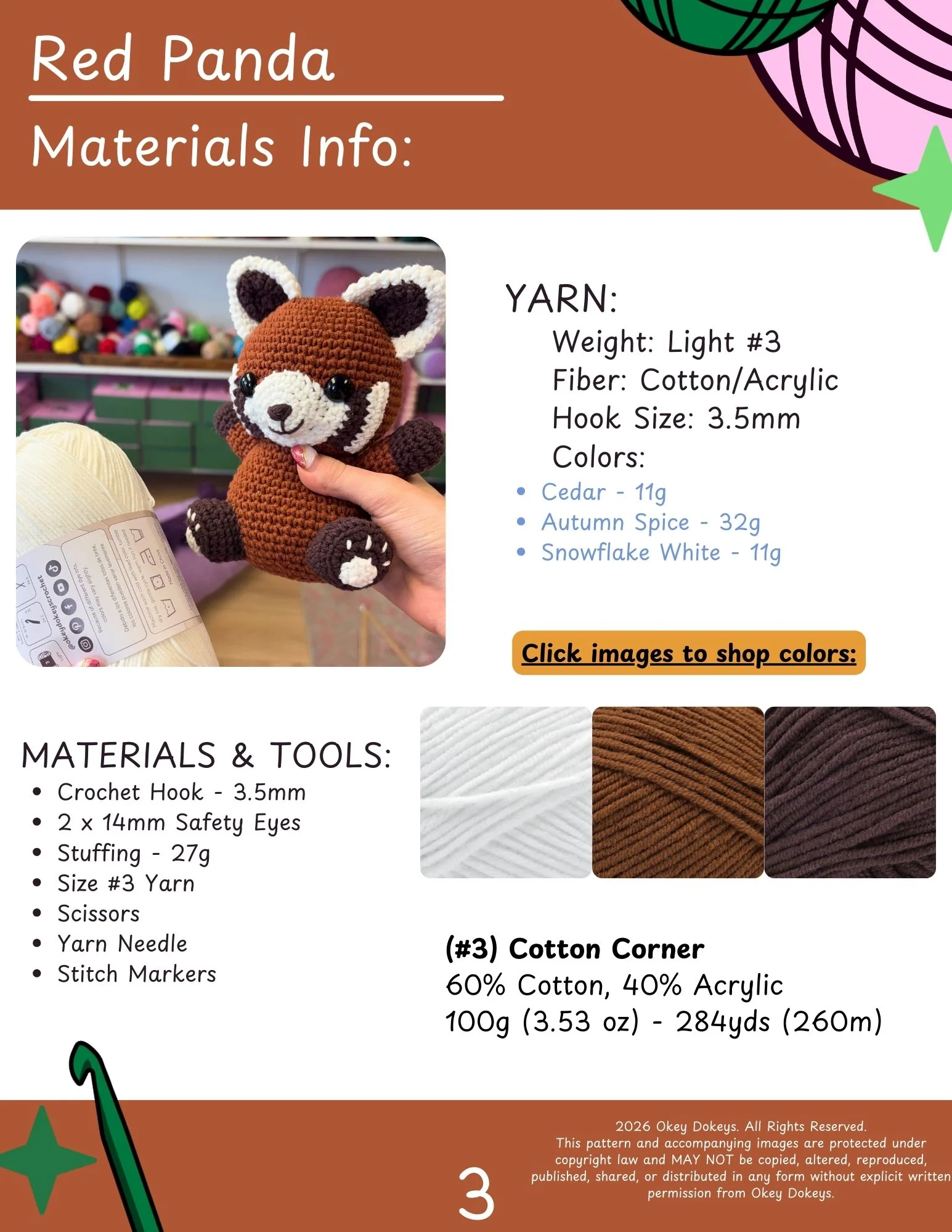 Crochet Red Panda Pattern - Image 4