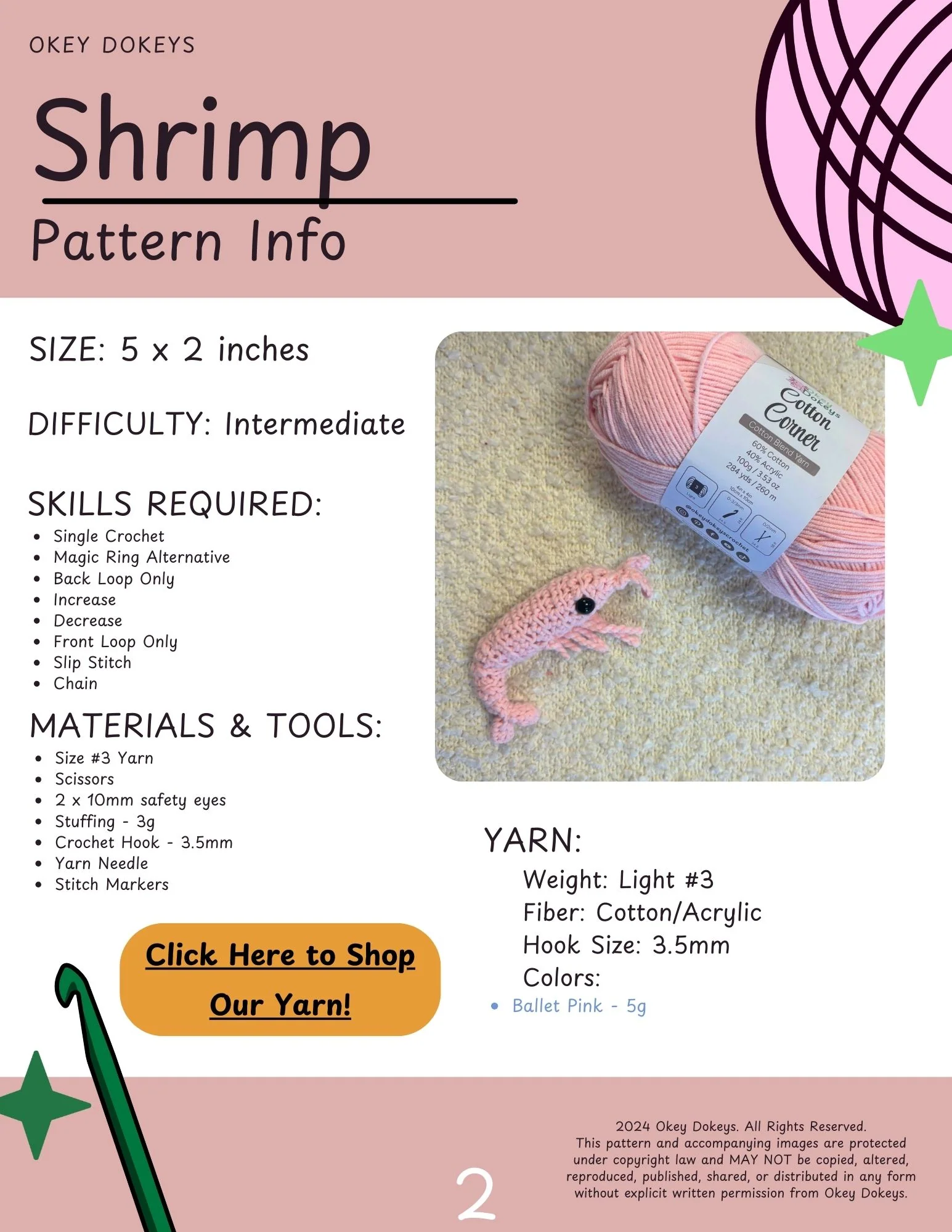 Crochet Shrimp Pattern - Image 3