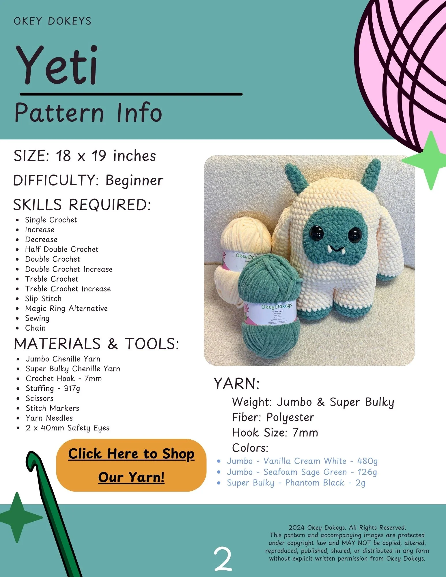 Crochet Yeti Pattern - Image 3