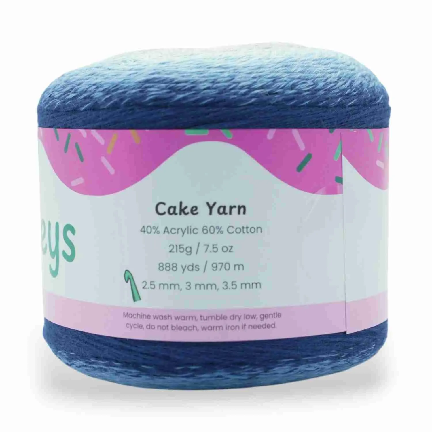 1060 Yards Gradient Cake Yarn - #1 Super Fine Cotton Acrylic Yarn - Image 14