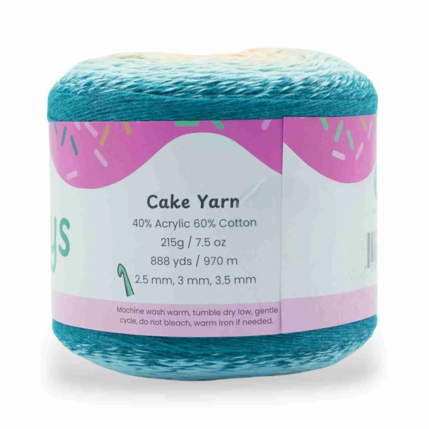 1060 Yards Gradient Cake Yarn - #1 Super Fine Cotton Acrylic Yarn - Image 17