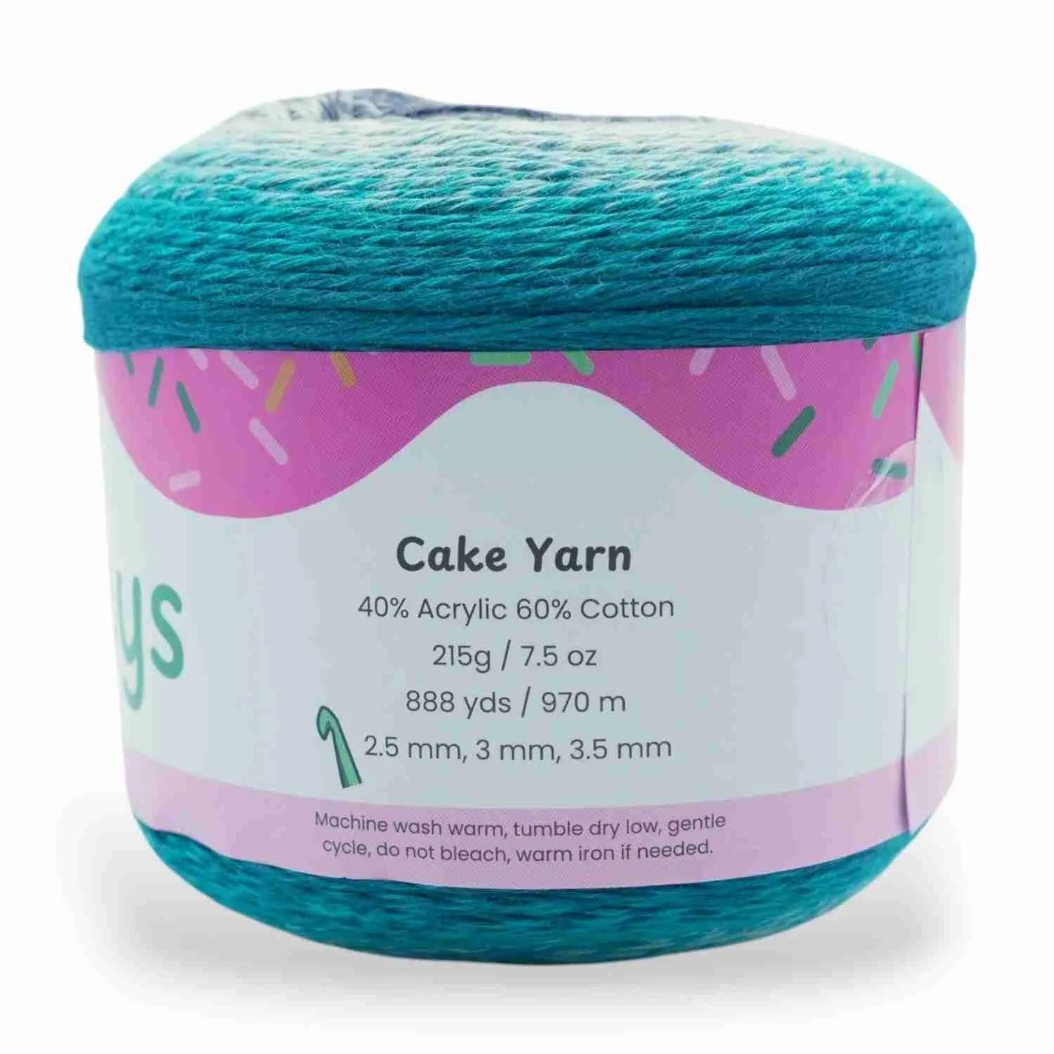 1060 Yards Gradient Cake Yarn - #1 Super Fine Cotton Acrylic Yarn - Image 23