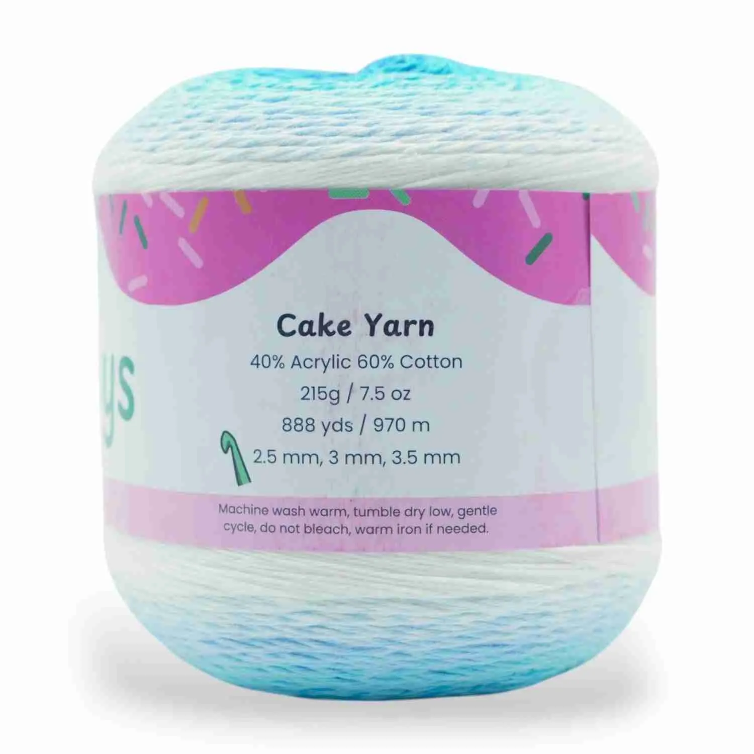 1060 Yards Gradient Cake Yarn - #1 Super Fine Cotton Acrylic Yarn - Image 29