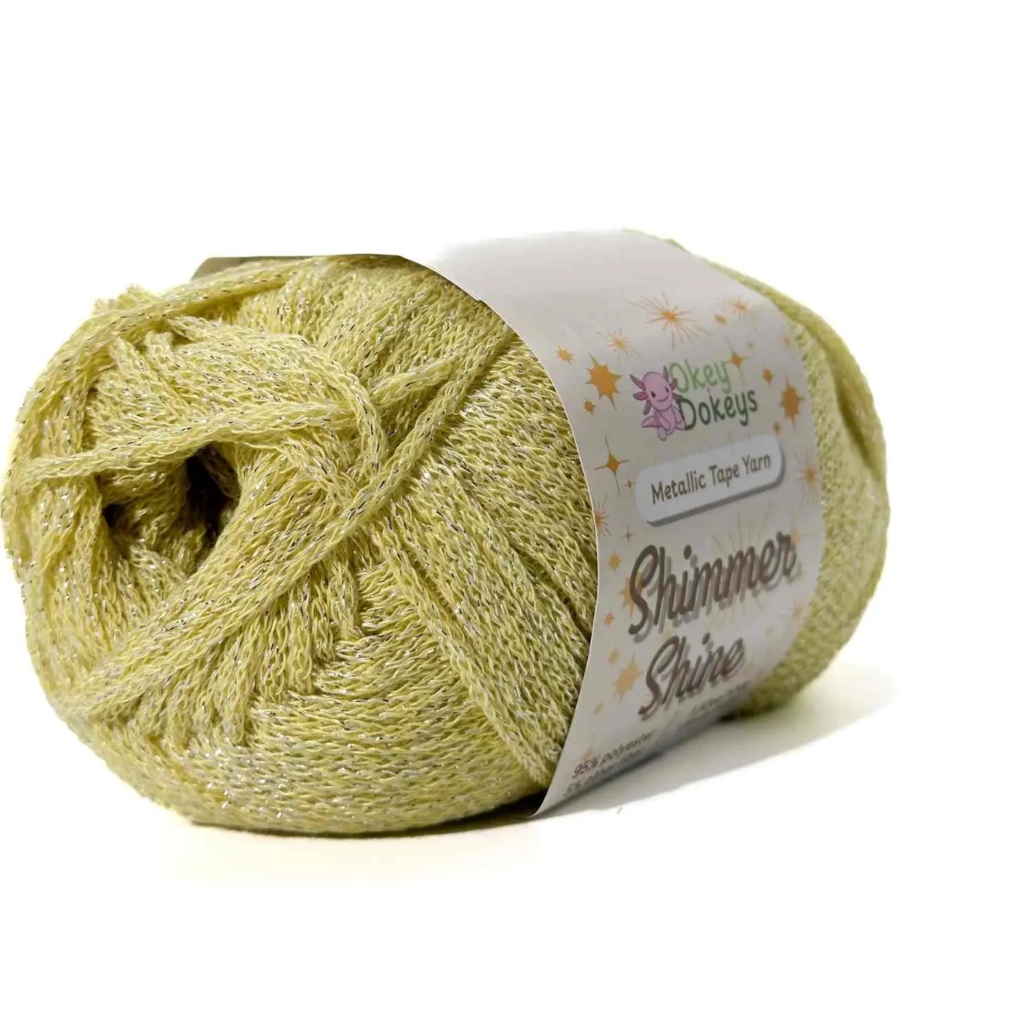 Metallic Shimmer Ribbon Yarn – Lightweight Tube Tape Yarn for Crochet Bags, Accessories & Decorative Projects (100g) - Image 60