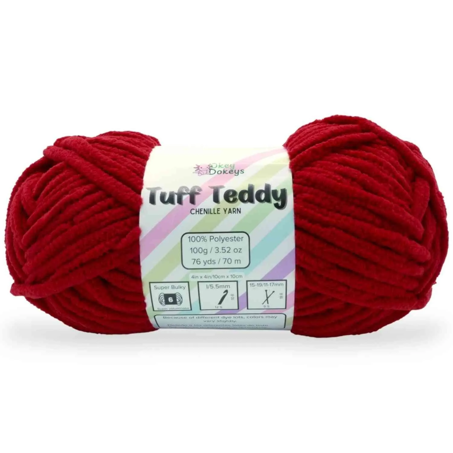 Super Bulky Chenille Yarn #6, 100g Velvet Soft No-Fray Yarn for Crocheting, 50+ Colors - Image 101