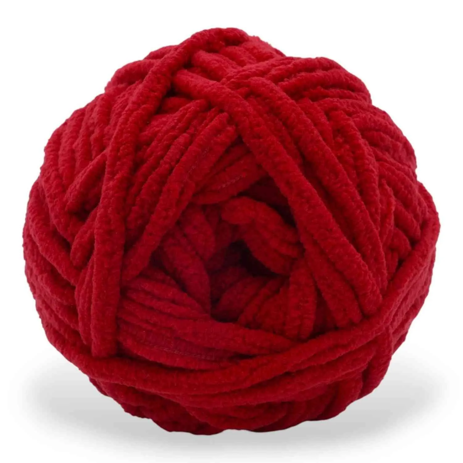 Super Bulky Chenille Yarn #6, 100g Velvet Soft No-Fray Yarn for Crocheting, 50+ Colors - Image 102