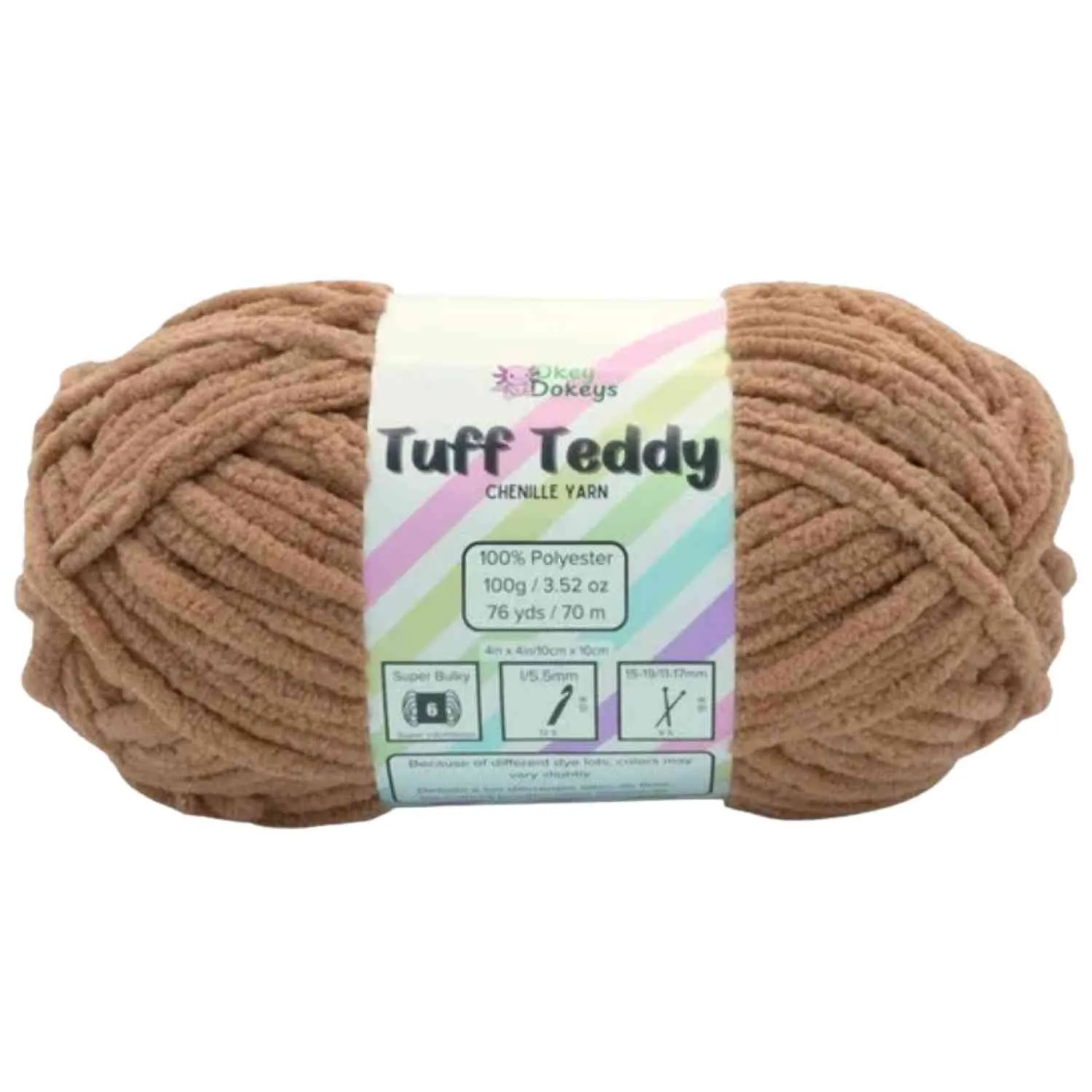Super Bulky Chenille Yarn #6, 100g Velvet Soft No-Fray Yarn for Crocheting, 50+ Colors - Image 107