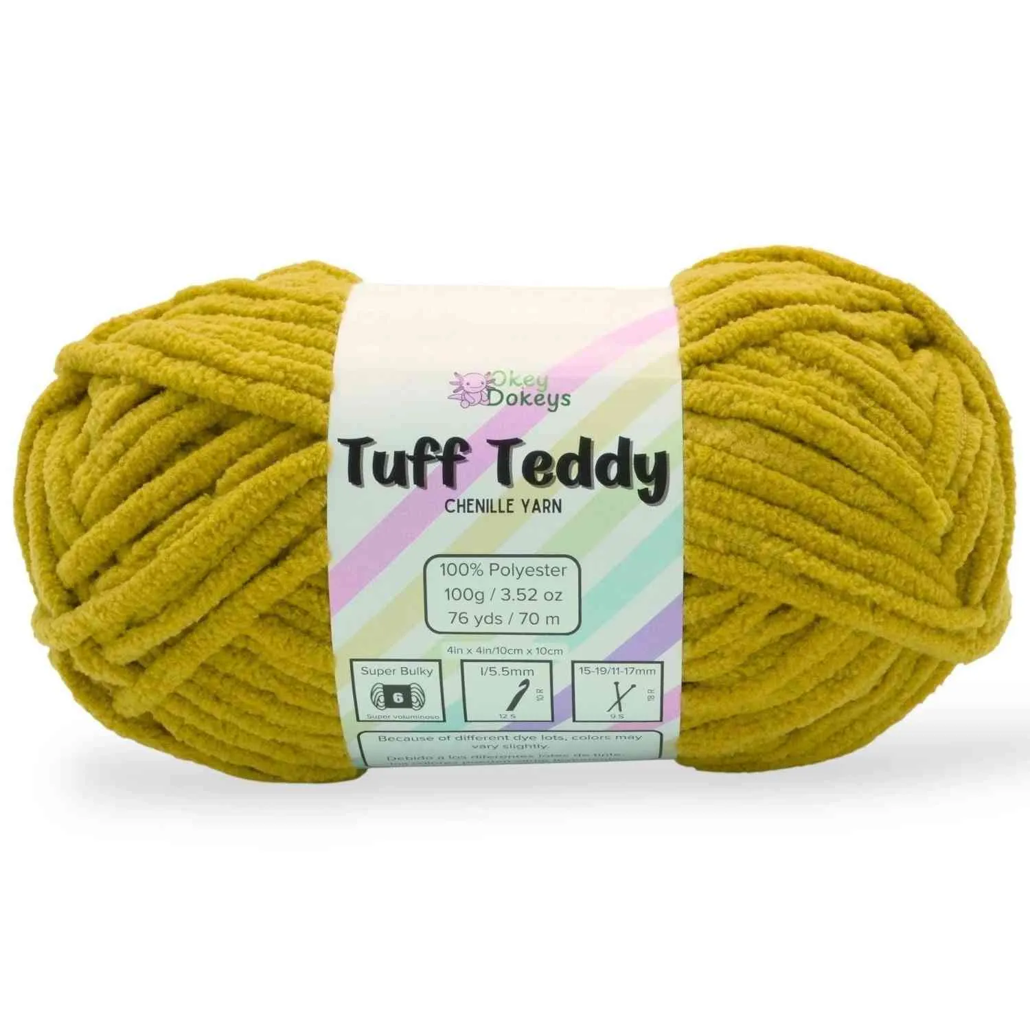 Super Bulky Chenille Yarn #6, 100g Velvet Soft No-Fray Yarn for Crocheting, 50+ Colors - Image 119