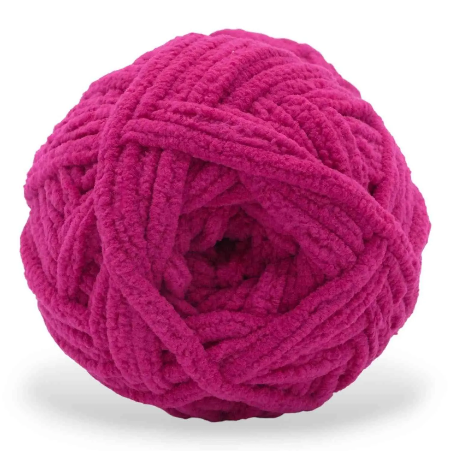 Super Bulky Chenille Yarn #6, 100g Velvet Soft No-Fray Yarn for Crocheting, 50+ Colors - Image 126