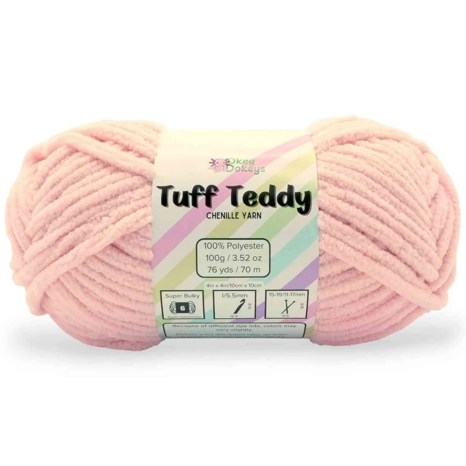 Super Bulky Chenille Yarn #6, 100g Velvet Soft No-Fray Yarn for Crocheting, 50+ Colors - Image 131
