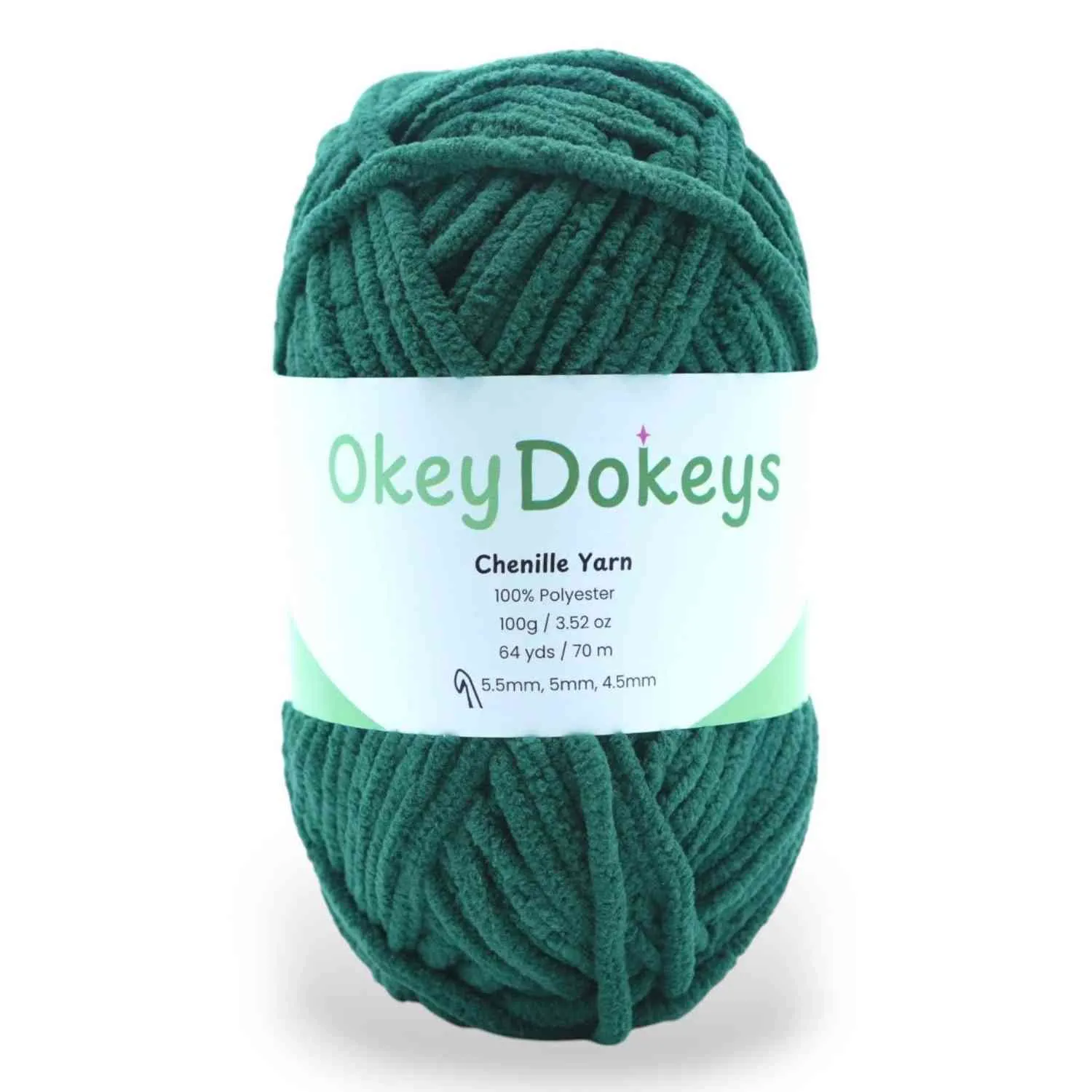 Super Bulky Chenille Yarn #6, 100g Velvet Soft No-Fray Yarn for Crocheting, 50+ Colors - Image 50