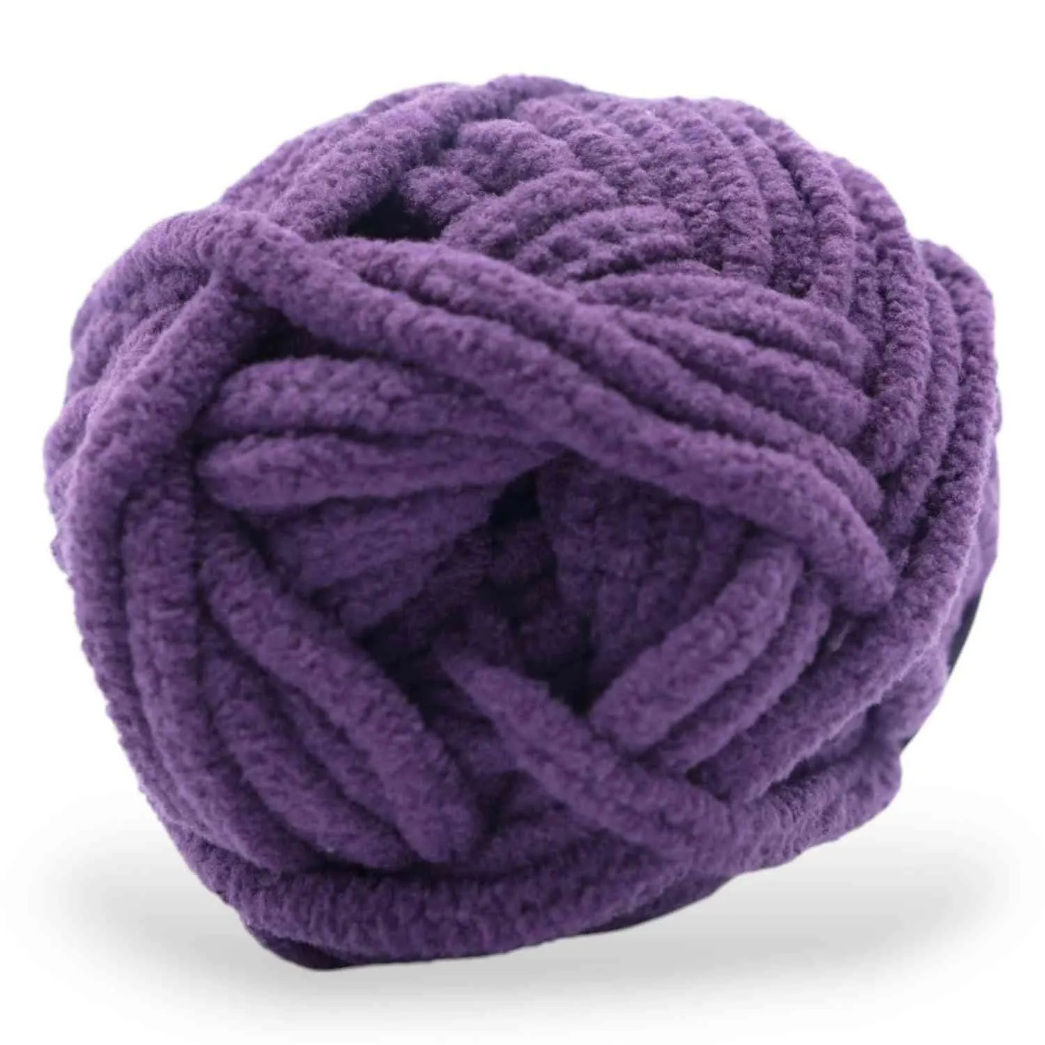 Super Bulky Chenille Yarn #6, 100g Velvet Soft No-Fray Yarn for Crocheting, 50+ Colors - Image 81